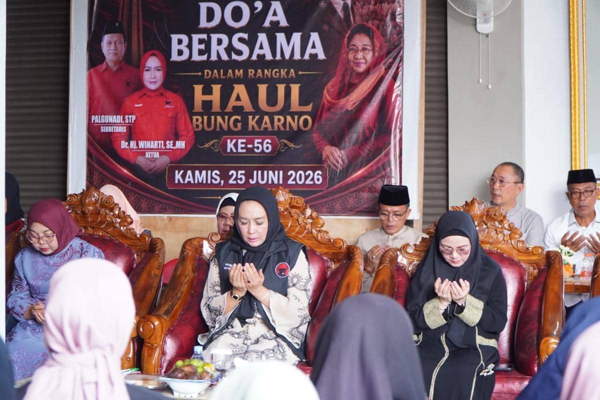 PDIP Lampung Peringati Haul Bung Karno dengan Santunan Anak Yatim dan Sembako, Winarti Ajak Generasi Muda Berjuang Nyata