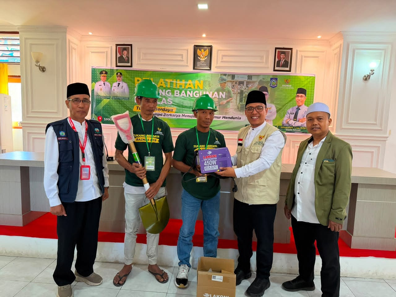 BAZNAS NTB Latih 40 Mustahik Jadi Tukang Las dan Bangunan di SMKN 3 Mataram, Targetkan Transformasi Jadi Muzakki
