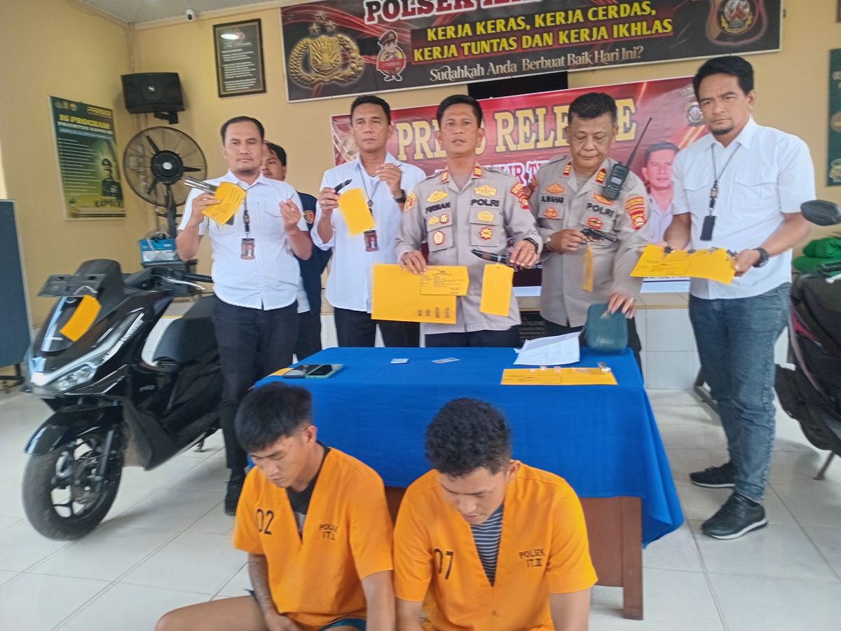 Dua Residivis Curanmor Asal Banyuasin Diringkus Polsek IT II Palembang, 20 Kali Beraksi di 9 TKP
