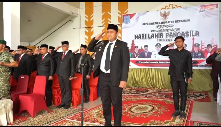 Bupati Merangin M. Syukur Peringati Hari Lahir Pancasila 2026, ASN Diingatkan Soal Disiplin Waktu dan Syukur atas Jabatan