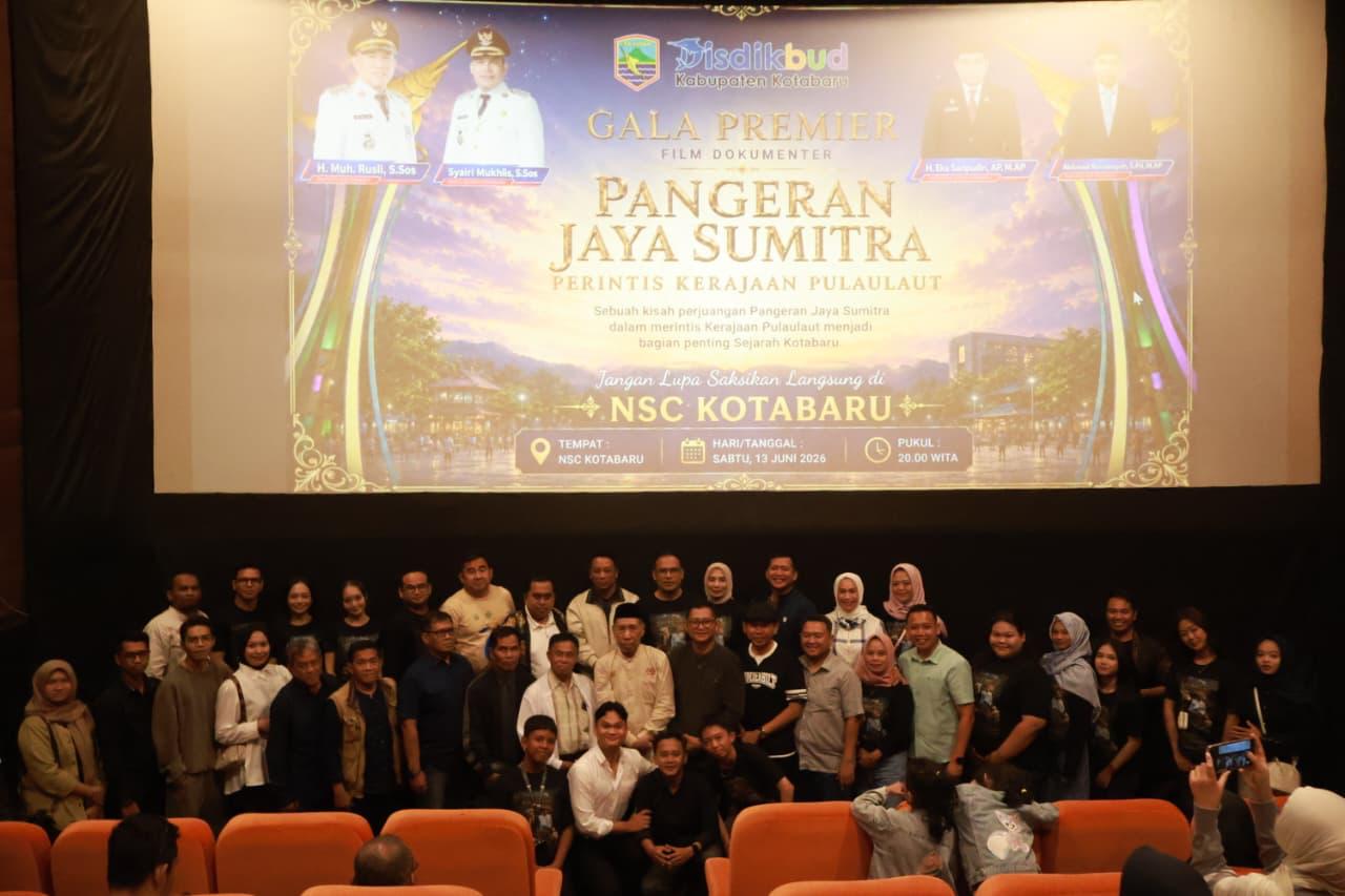 Gala Premier Film Dokumenter Pangeran Jaya Sumitra di Kotabaru, Wagub Syairi Mukhlis Ajak Generasi Muda Kenali Sejarah
