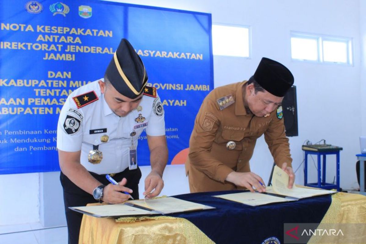 Kanwil Ditjenpas Jambi dan Pemkab Muaro Jambi Teken Nota Kesepakatan, Fokus pada Pembinaan Kemandirian Warga Binaan