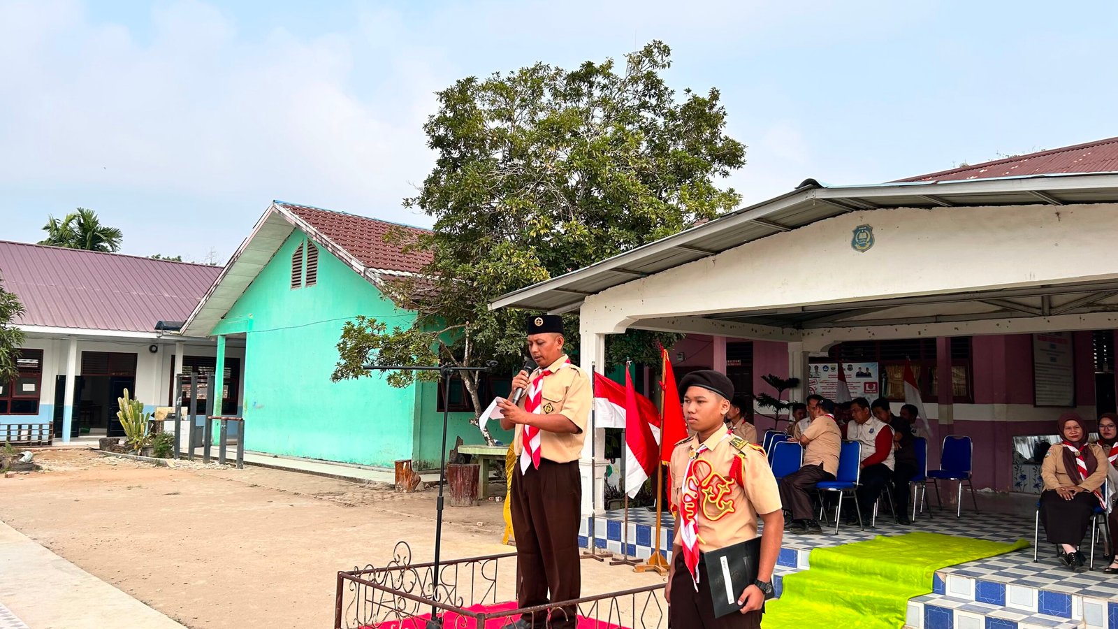 SMAN 1 Tanjab Timur Peringati HUT Pramuka ke-65, Kamabigus Tekankan Trisatya dan Dasadarma Bukan Sekadar Hafalan