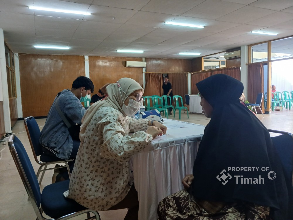 115 Warga Mentok Rasakan Manfaat Pelayanan Kesehatan Gratis di Bulan Bakti HUT ke-50 PT Timah