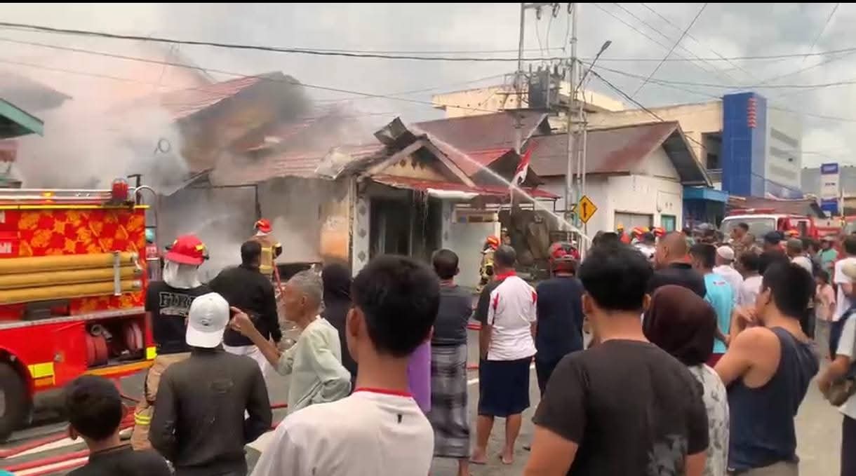 Kios Pulsa di Nunukan Barat Ludes Terbakar, Kerugian Belum Bisa Ditaksir
