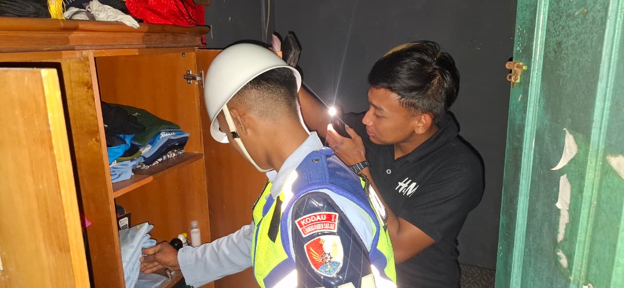 Satpomau Lanud Raden Sadjad Gelar Sweeping di Mess Remaja Natuna, Cegah Pelanggaran Disiplin Prajurit TNI AU