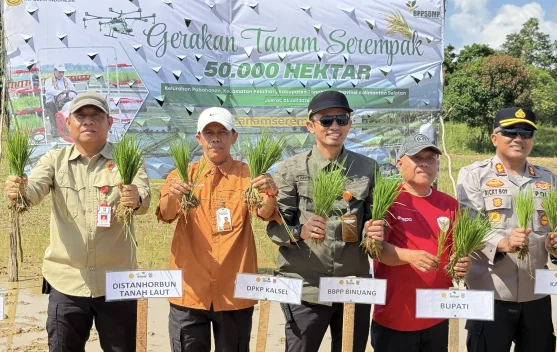 Gerakan Tanam Serempak Nasional 50.000 Hektare Dipusatkan di Cilacap, Kementan Target Percepatan Swasembada Pangan