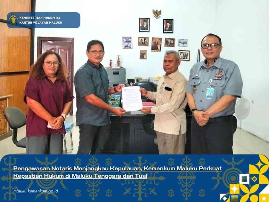 Kemenkum Maluku Awasi 12 Notaris di Maluku Tenggara dan Tual, Pastikan Akta Autentik Tak Bermasalah