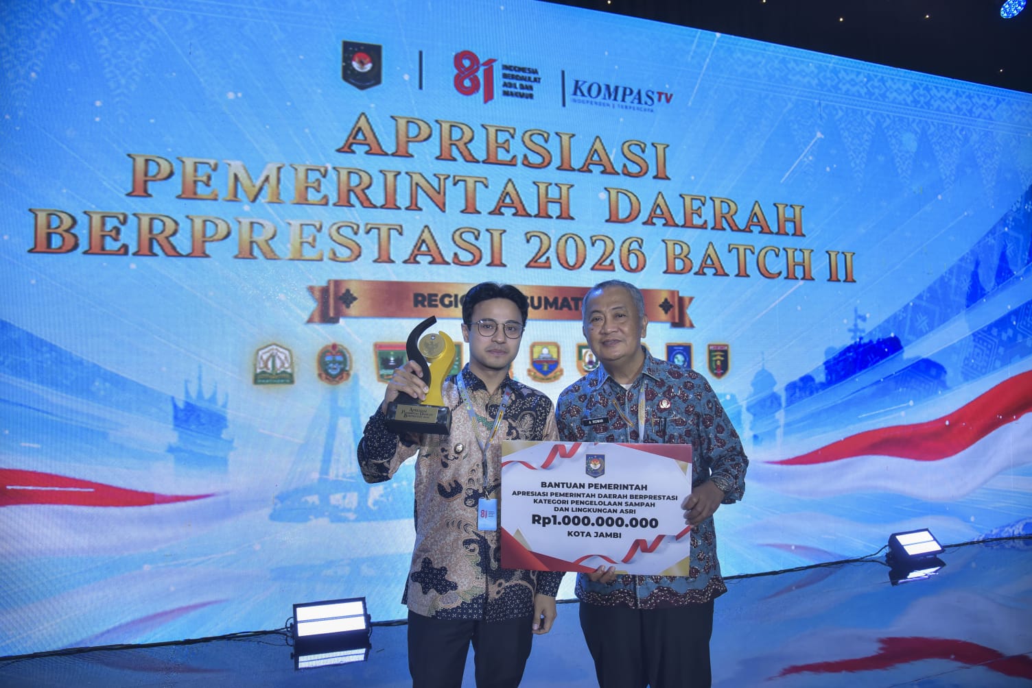 Kota Jambi Raih Penghargaan Kemendagri dan Bawa Pulang Rp1 Miliar, Pengelolaan Sampah Jadi Kunci Utama