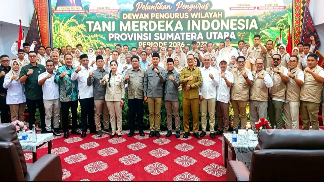 DPD Tani Merdeka Sumut Resmi Dilantik, Gusmiyadi Pimpin Kepengurusan Periode 2026-2031