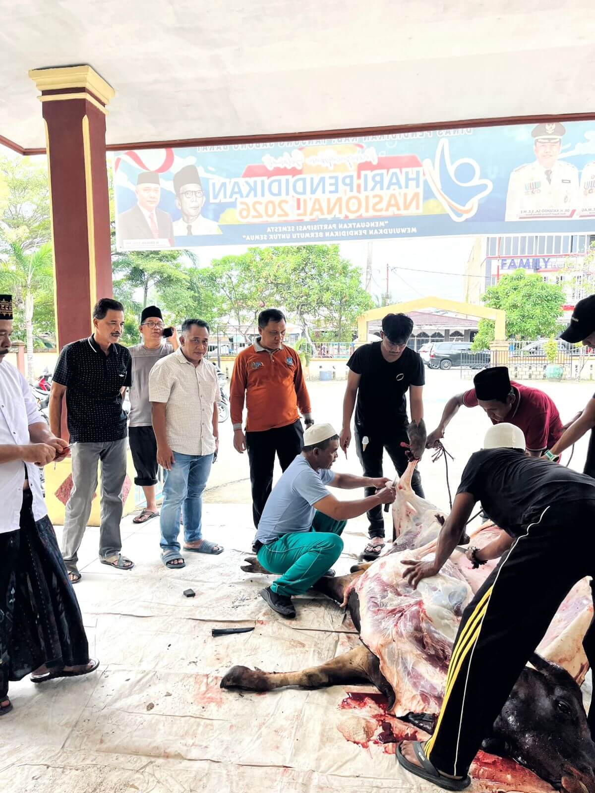Dinas Pendidikan Tanjung Jabung Barat Kurban 2 Ekor Sapi saat Idul Adha 1447 H, Satu dari Bank BNI