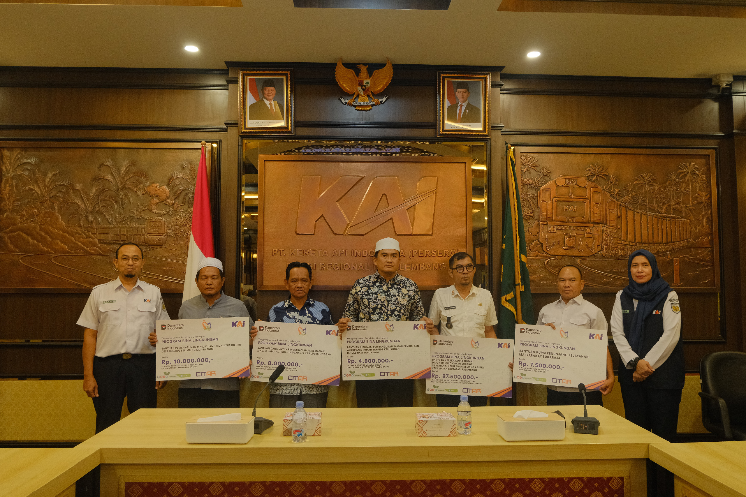 KAI Divre III Palembang Salurkan TJSL Rp 890 Juta Sepanjang Semester I 2026, Sasar Disabilitas hingga Rumah Ibadah