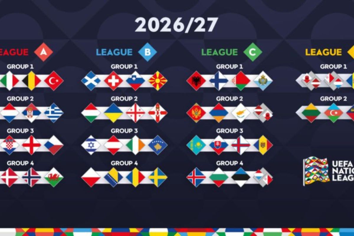 Jadwal UEFA Nations League 2026/2027: Belanda vs Jerman hingga Spanyol vs Inggris Meriahkan Pekan Ini