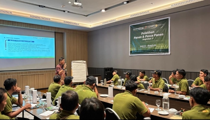 60 Pekebun Sawit Seluma Ikuti Pelatihan Panen dan Pascapanen, Ini Kunci Naikkan Pendapatan Tanpa Perlu Perluas Lahan