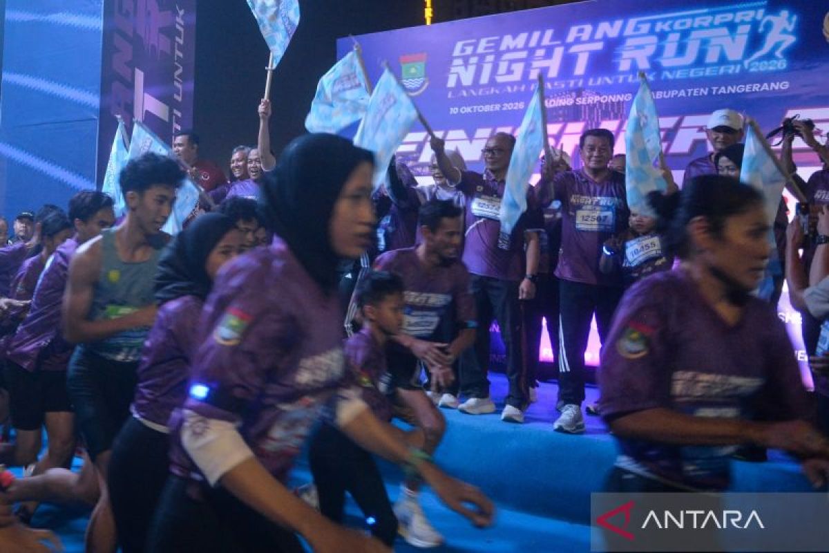 6.700 Pelari Ramaikan Korpri Night Run 2026 di Tangerang, Ajang Sinergi ASN dan Warga