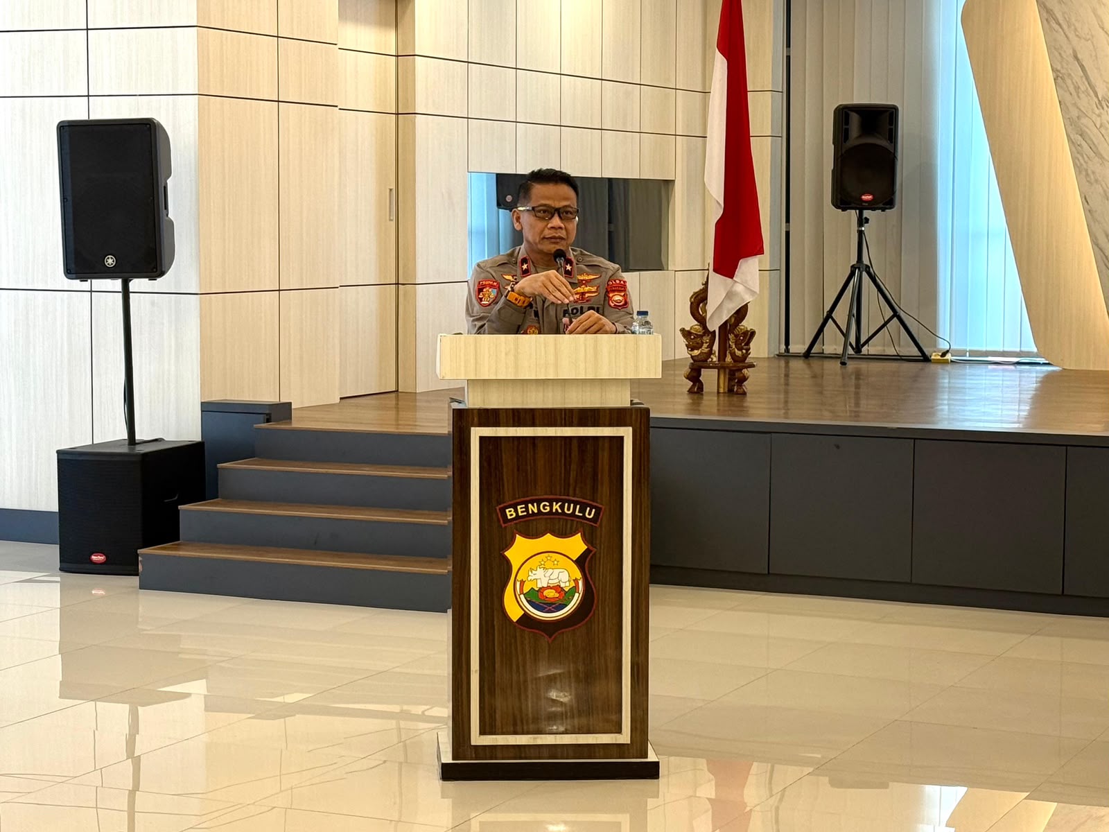 Wakapolda Bengkulu Resmi Buka Program Pembentukan IMT untuk 100 Personel Kelebihan Berat Badan