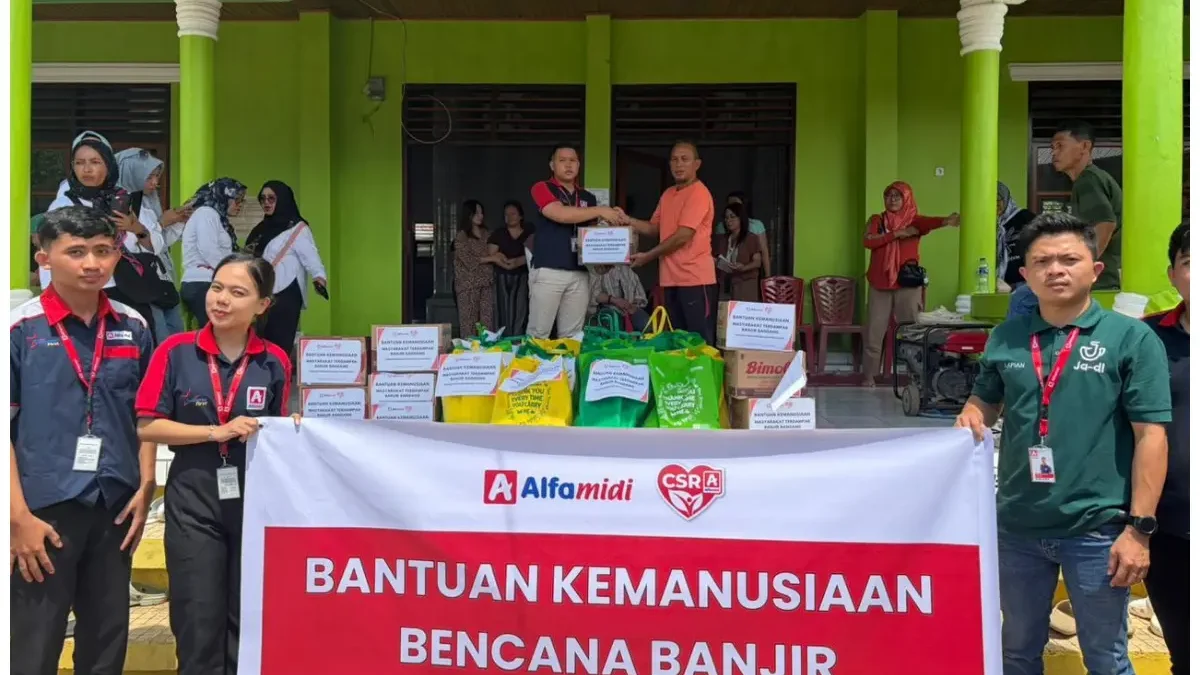 Banjir Bandang di Bolmong: 601 Jiwa Terdampak, Alfamidi Salurkan Bantuan Sembako ke Empat Desa