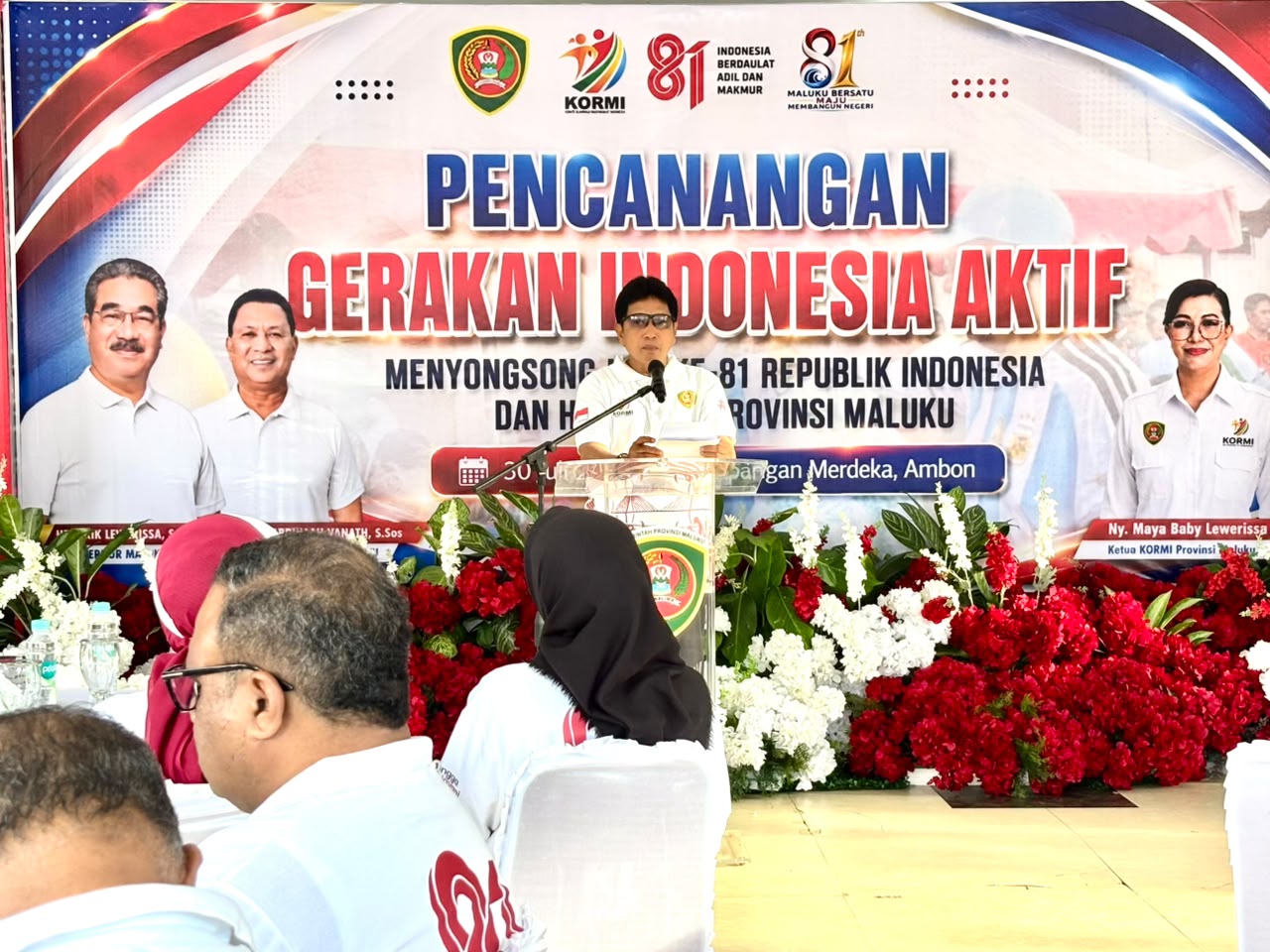 Pemprov Maluku Canangkan Lomba dan Gerakan Indonesia Aktif, Sekda Sadali Ie Ajak Masyarakat Semarakkan HUT ke-81 RI dan Provinsi