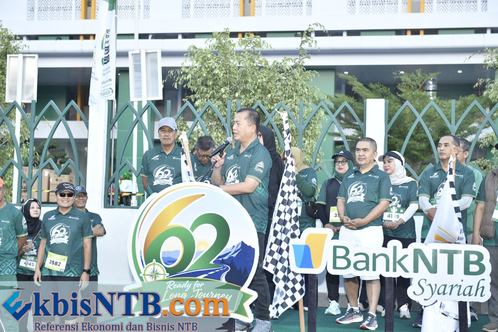Ribuan Peserta Ramaikan RIMO RUN HUT ke-62 Bank NTB Syariah, Gubernur Iqbal Lepas Langsung Peserta
