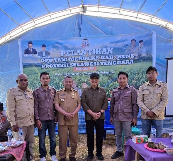 DPD Tani Merdeka Muna Resmi Dilantik, Targetkan Petani Tak Lagi Bergantung Pola Tradisional