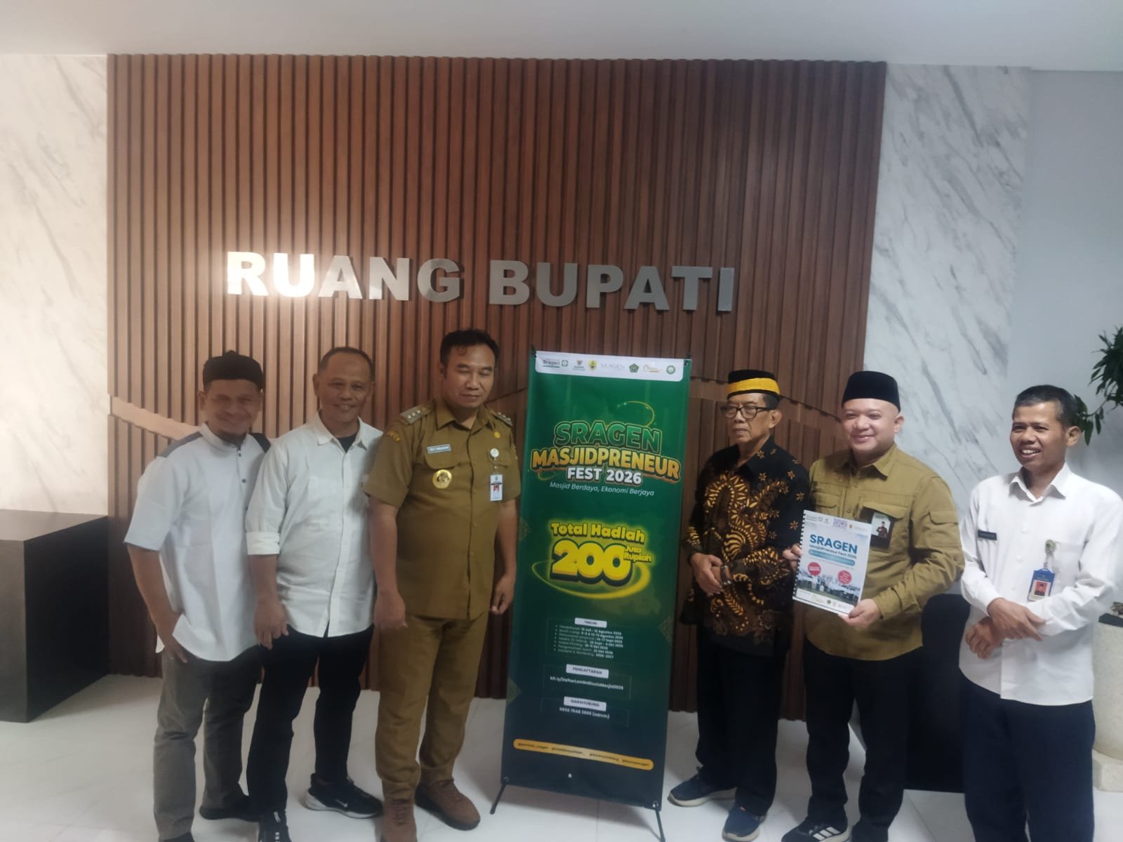 Hadiah Masjid Preneur Sragen Naik Jadi Rp200 Juta di 2026, Bupati Targetkan Satu Masjid Produktif per Desa