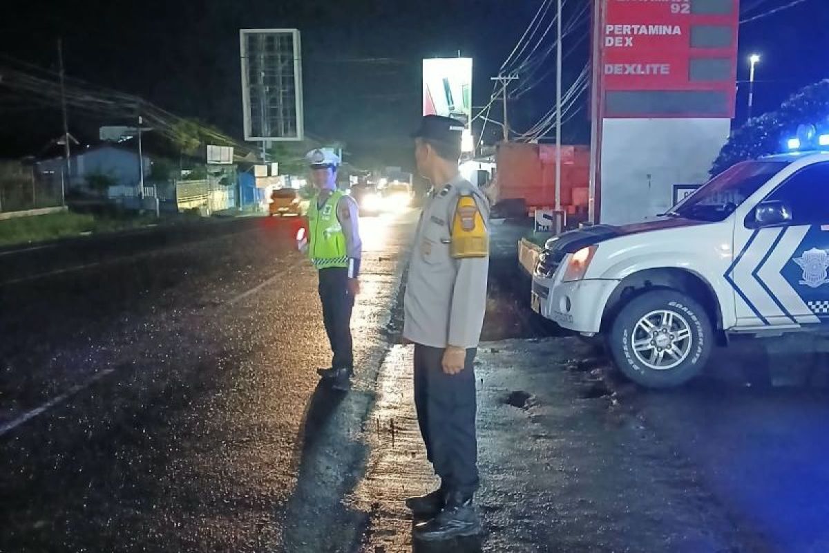Satlantas Polres Simalungun Gelar Blue Light Patrol di Jalinsum Medan-Parapat, Antisipasi Begal dan Balap Liar