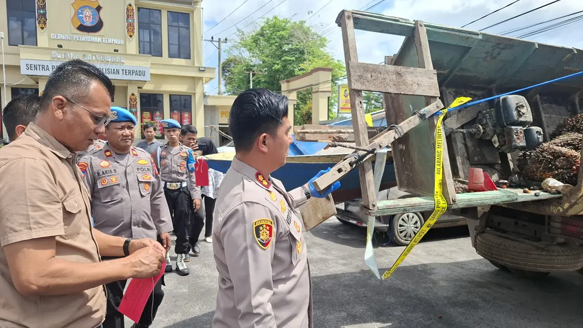 Polres Kotim Bongkar 5 Kasus Pencurian Sawit dalam Dua Pekan, 5 Tersangka Diamankan