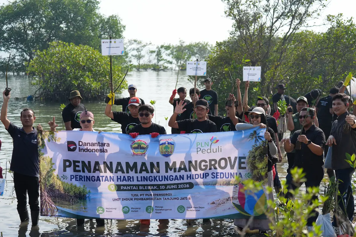 PLN UIK Tanjung Jati B Tanam 5.000 Mangrove di Pantai Blebak Jepara untuk Tangkal Abrasi Pesisir