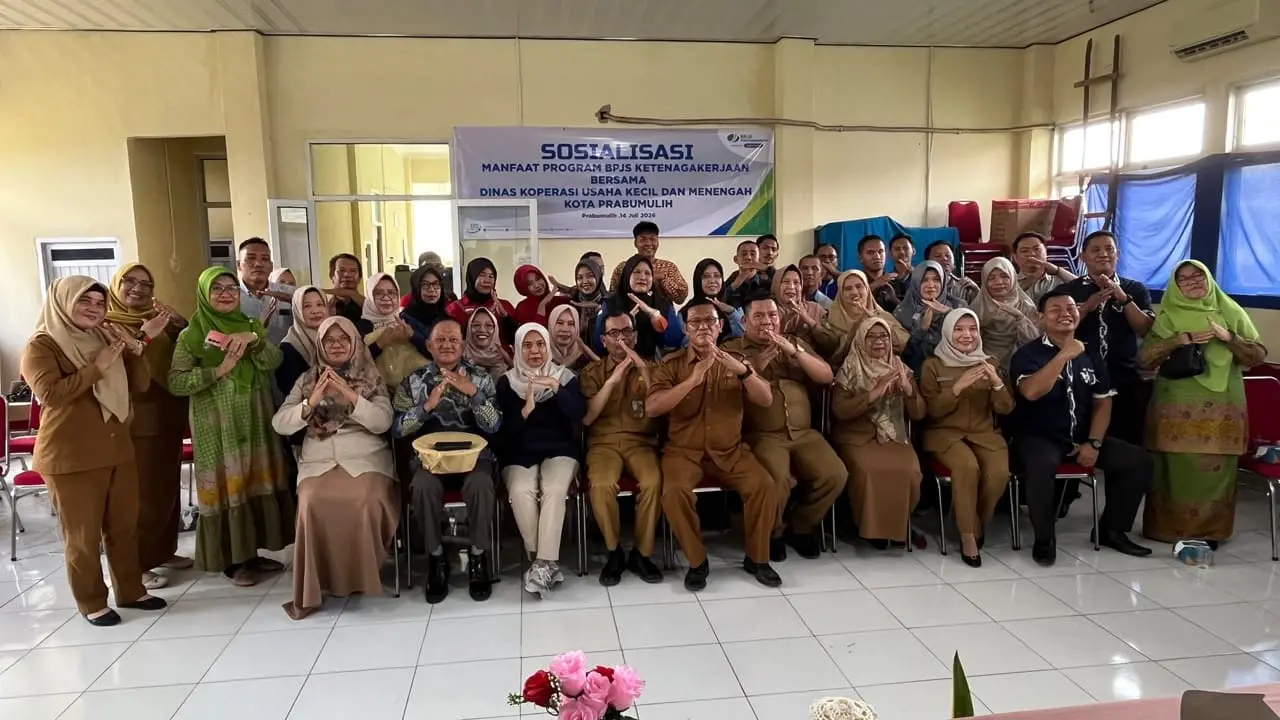 BPJS Ketenagakerjaan Perluas Perlindungan Pekerja Koperasi di Prabumulih, Mansursyah: Jaminan Sosial Investasi Keberlangsungan Usaha