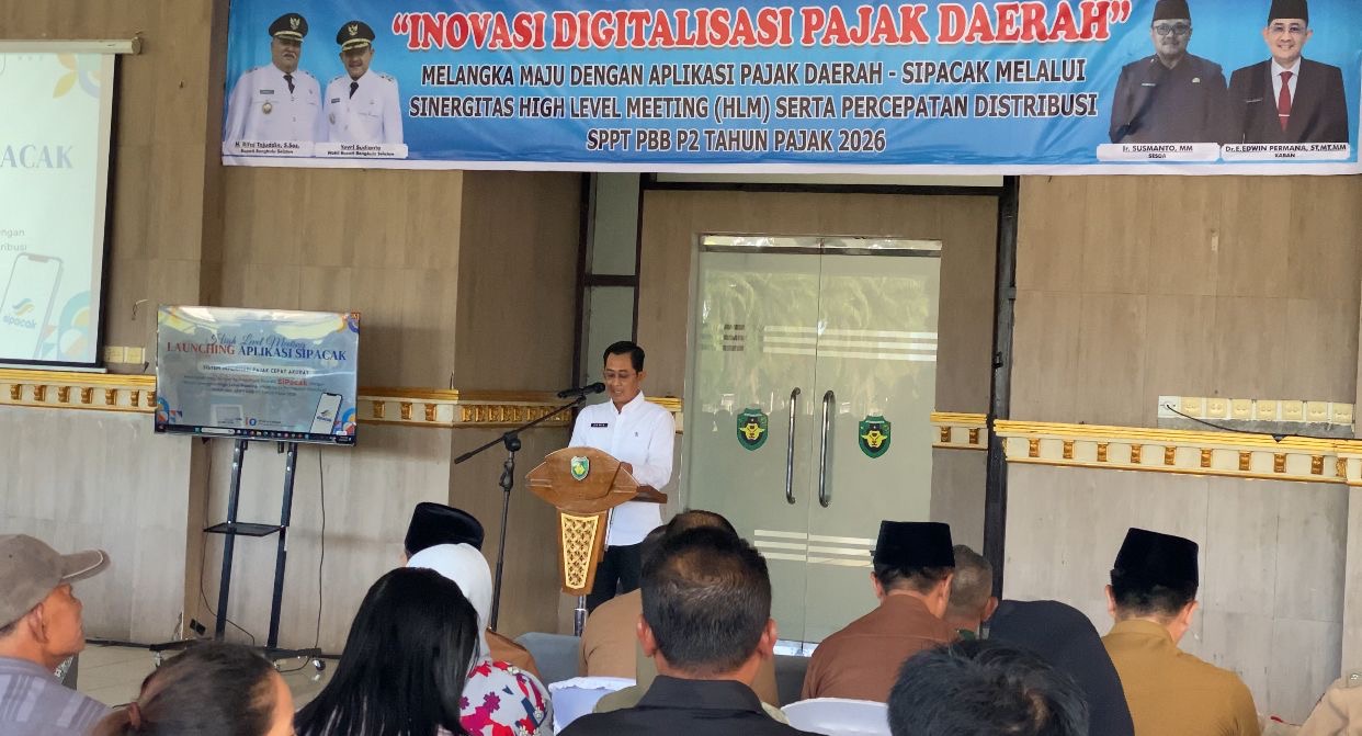 Pemkab Bengkulu Selatan Luncurkan Aplikasi Pajak Digital Sipacak, Target PAD Membaik Lewat Bayar Pajak via HP