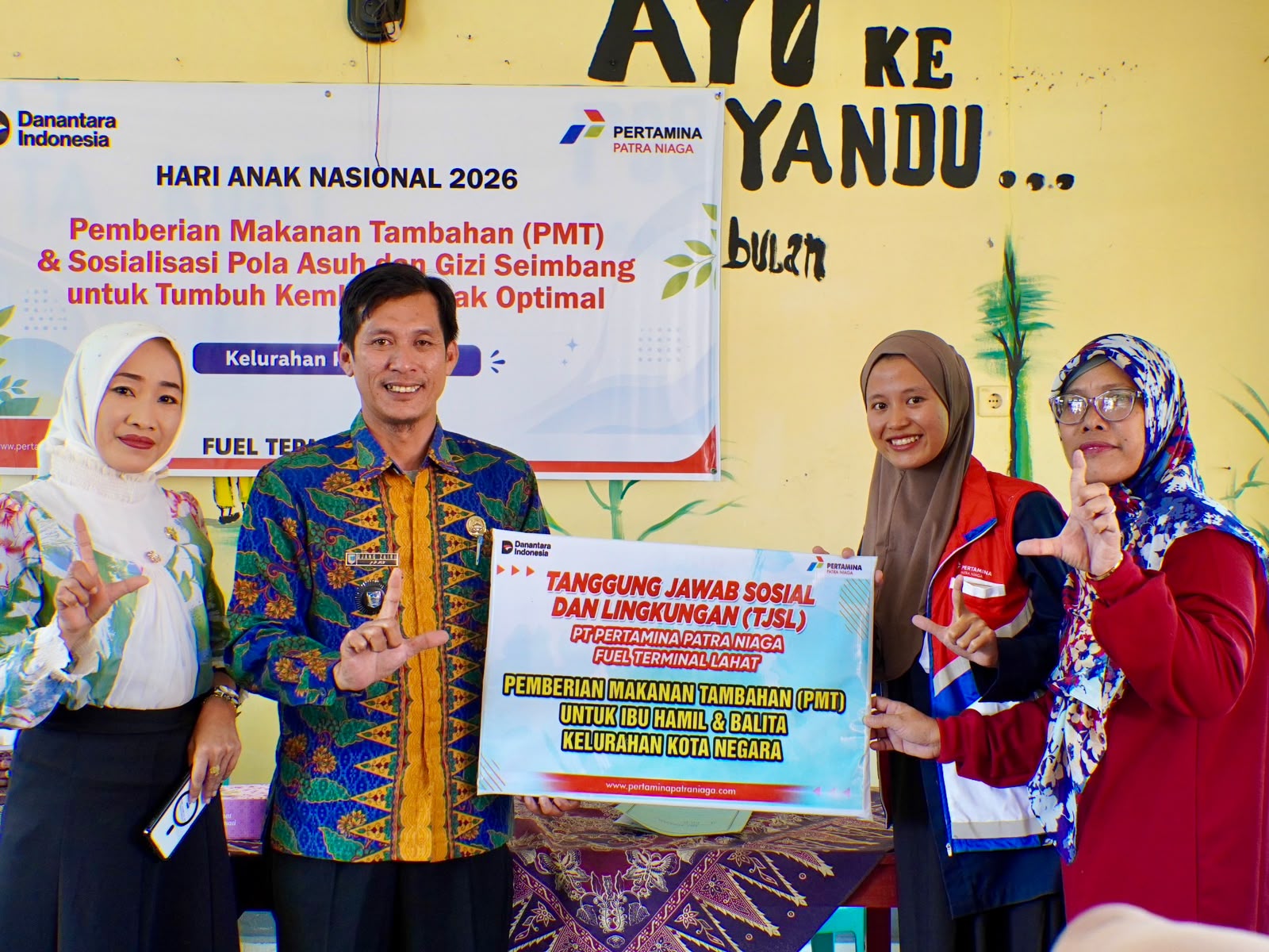 Pertamina Patra Niaga Sumbagsel Salurkan PMT untuk 55 Peserta di Lahat, Tekan Stunting Lewat Edukasi Gizi 1.000 HPK
