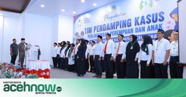 Bupati Aceh Barat Tarmizi Kukuhkan Tim Pendampingan UPTD PPA, Perkuat Layanan Korban Kekerasan Perempuan dan Anak