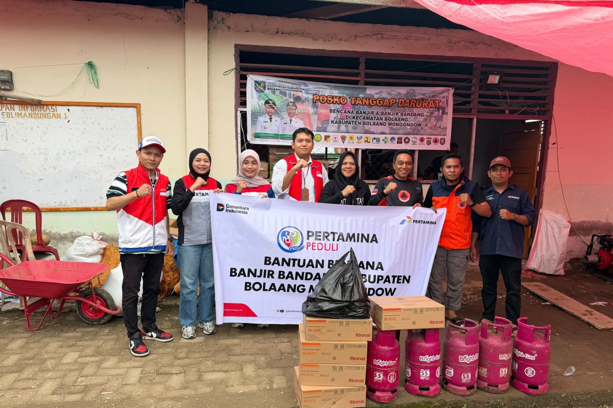 Pertamina Salurkan Bantuan BBM dan Kompor Gas ke Korban Banjir Bandang Bolaang Mongondow, Dukung Dapur Umum