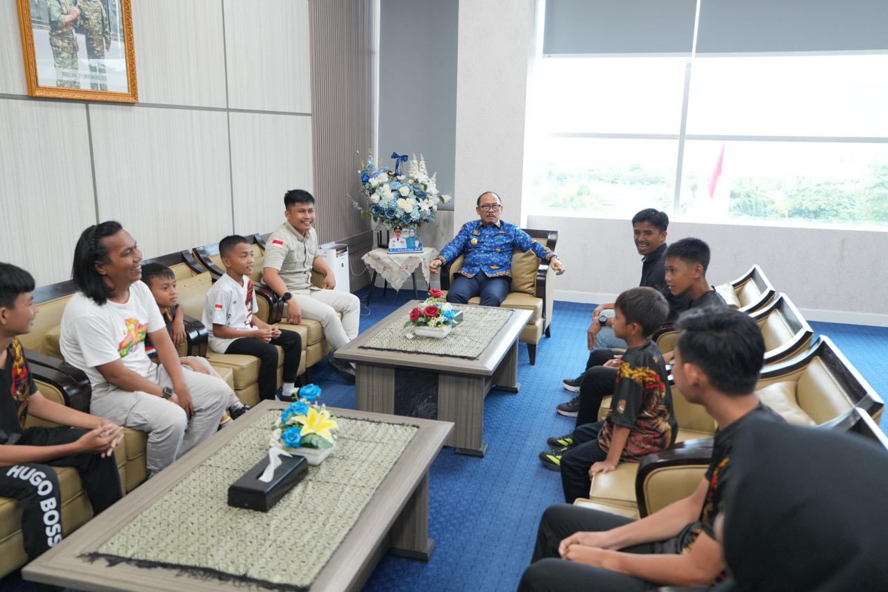 Gubernur Sulbar Suhardi Duka Terima Langsung Atlet MF Taekwondo Jelang Patriot Indonesia Championship di Makassar