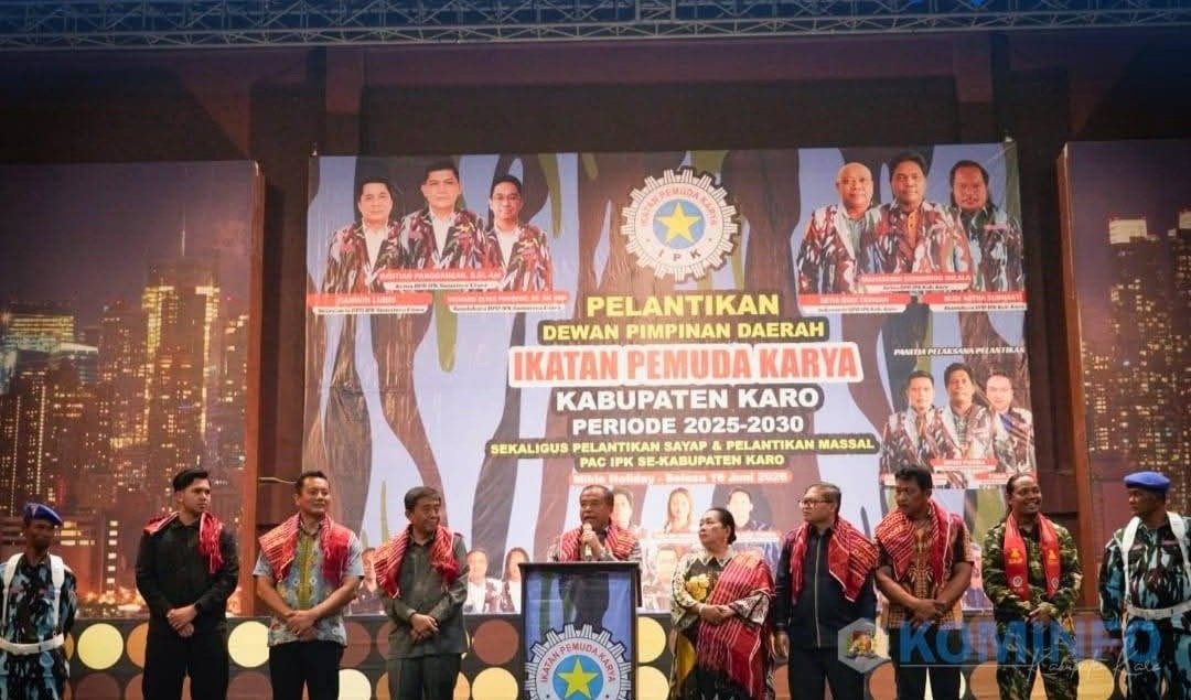 Bupati Karo Lantik Pengurus DPD IPK Periode 2025-2030, Minta Organisasi Jadi Mitra Pemerintah dan Lawan Narkoba