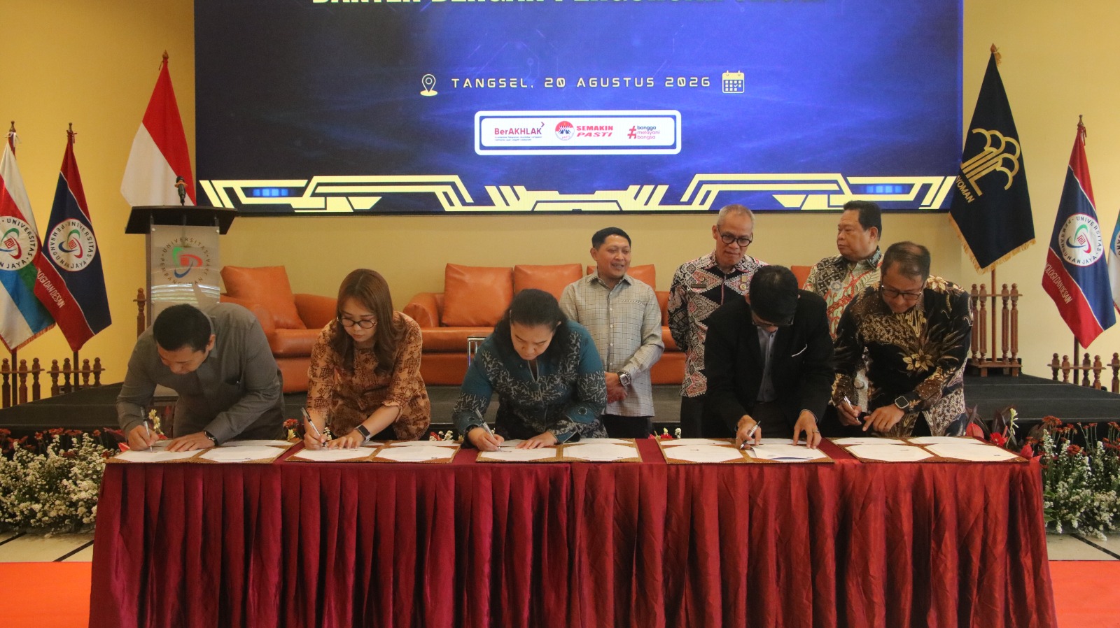 Kanwil Kemenkum Banten Teken Kerja Sama dengan LLDIKTI IV dan 21 Kampus, Sentra KI Jadi Prioritas