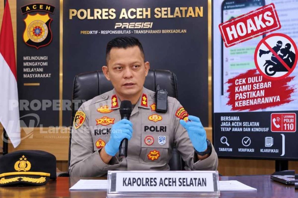 Kapolres Aceh Selatan Bantah Isu Begal di Media Sosial, Sebut Kamtibmas Kondusif