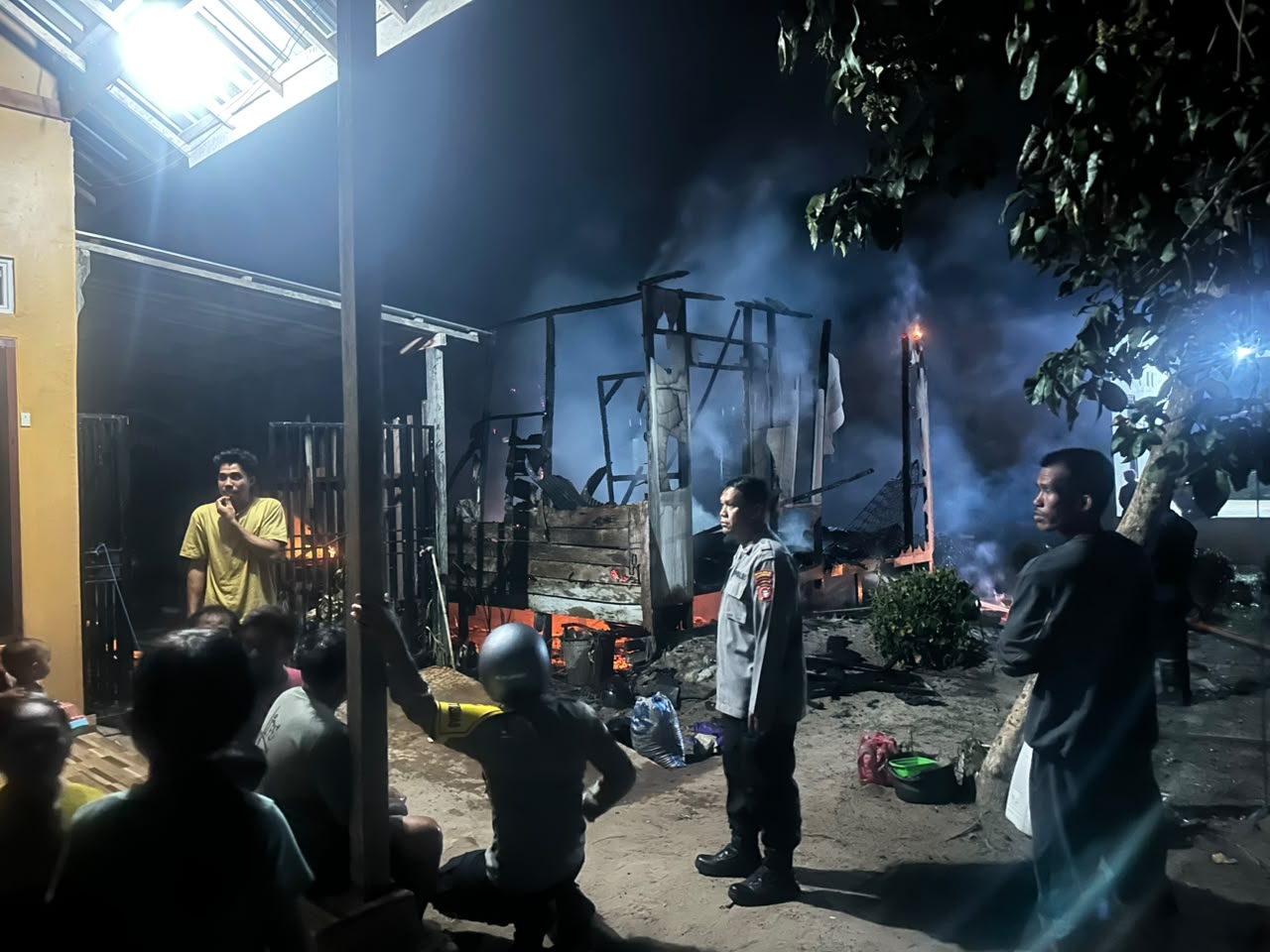 Rumah Semi Permanen di Desa Bejarum, Kotim, Ludes Terbakar, Kerugian Capai Rp50 Juta