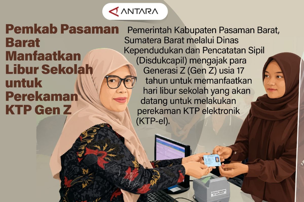 Pemkab Pasaman Barat Manfaatkan Libur Sekolah untuk Perekaman KTP Elektronik Gen Z Usia 17 Tahun