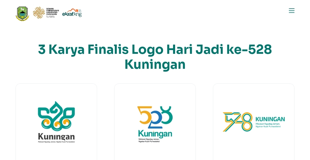 Pemkab Kuningan Buka Voting Publik untuk Logo Hari Jadi ke-528, Tiga Desainer Muda Bersaing