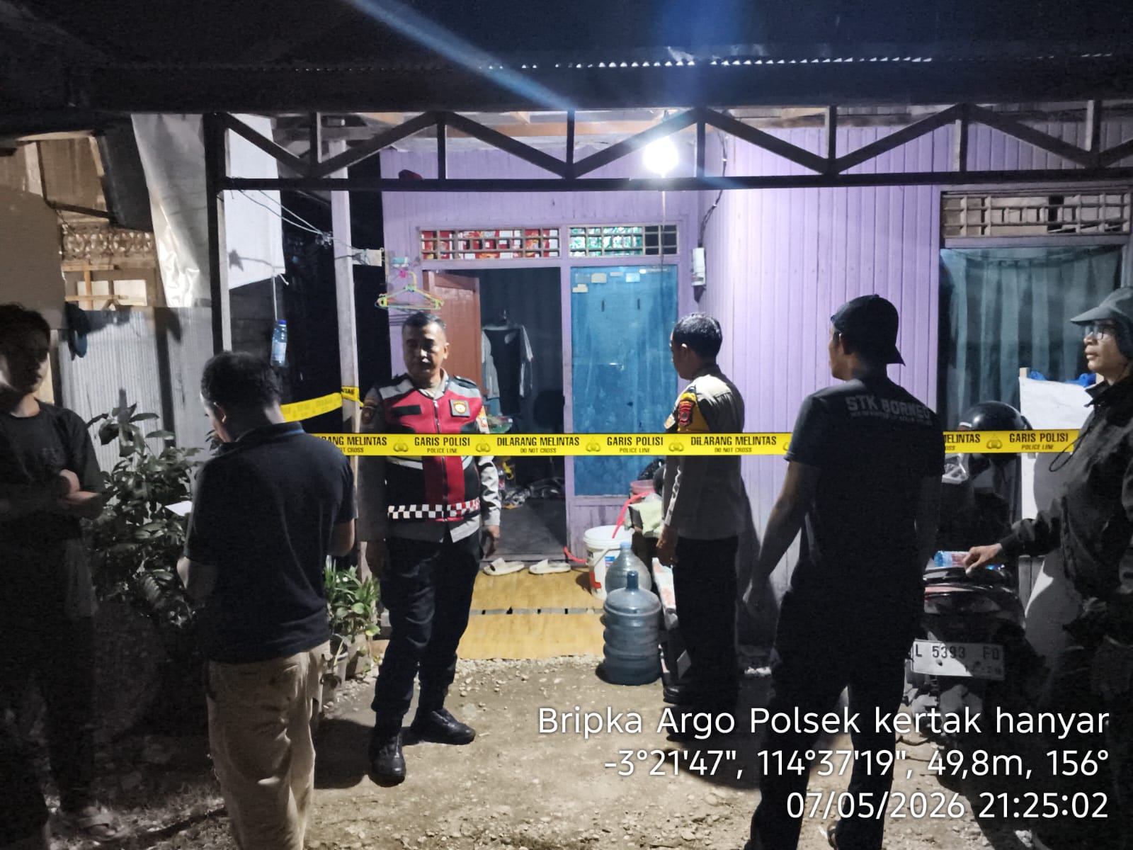 Jasad Pria Tanpa Identitas Ditemukan di Kontrakan Kertak Hanyar Banjar