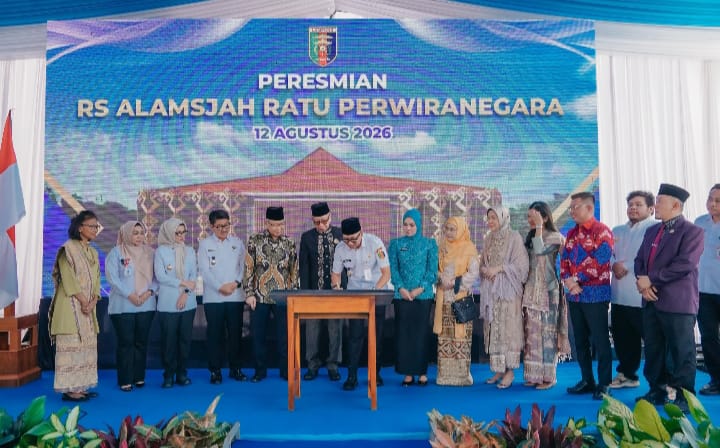 Gubernur Lampung Resmikan Rumah Sakit Alamsyah Ratu Perwiranegara di Pesawaran, Target Jadi Rujukan Sumatera Bagian Selatan