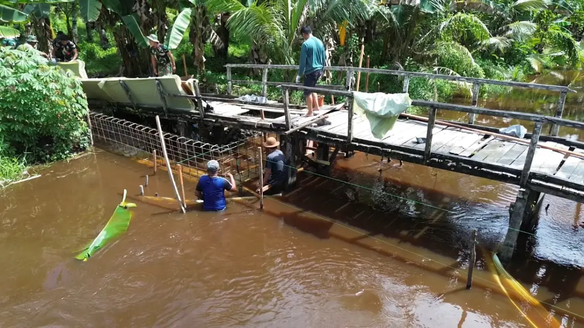 Progres Jembatan Sungai Bakau Besar Darat Mempawah Capai 40 Persen, Target Percepat Konektivitas Ekonomi Warga