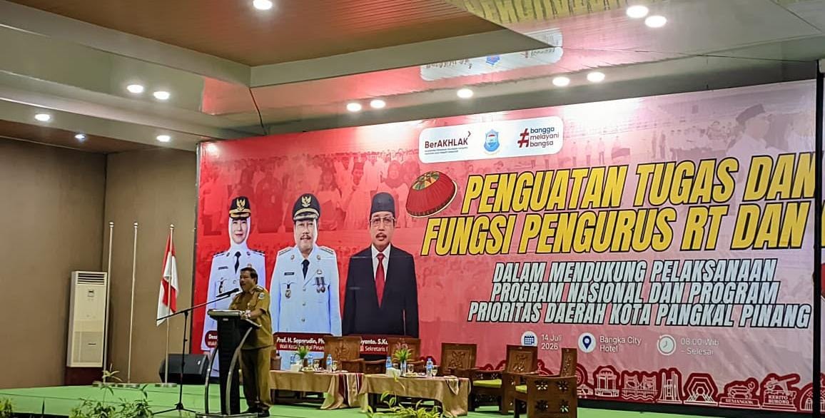 Wali Kota Pangkalpinang Saparudin Masyarif Bekali 1.500 Pengurus RT/RW Jadi Garda Terdepan Pelayanan Warga
