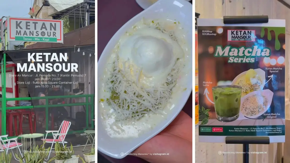 Ketan Mansour yang Sudah Sering Muncul di Acara TV Kini Buka Cabang Baru di Loji Bogor, Hadirkan Menu Matcha Series