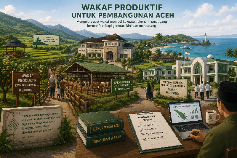 Aset Wakaf Aceh Tersebar di 6 Lokasi Strategis, Sebagian Besar Masih Jadi Lahan Kosong Tak Produktif