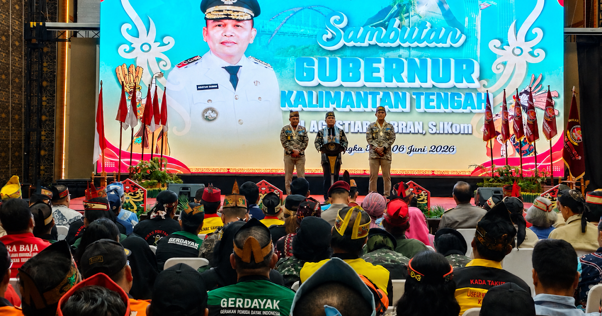 Gubernur Kalteng Agustiar Sabran Serukan Persatuan dan Pengabdian di HUT ke-16 GERDAYAK Indonesia, 2 Tokoh Forkopimda Raih Penghargaan