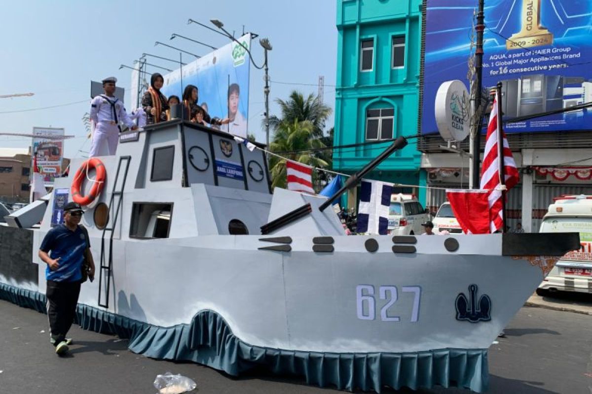 Lanal Lampung Tampilkan Model KRI Kerambit-627 di Festival Krakatau, Jadi Sarana Edukasi Kemaritiman ke Masyarakat