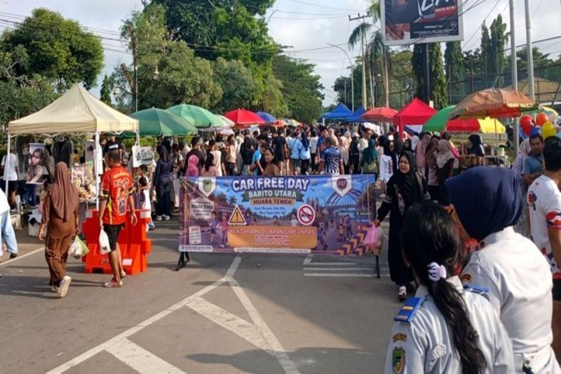 Disdagrin Barito Utara Ajak Warga Ramaikan Car Free Day di Bundaran Buah, Dukung UMKM Lokal dan Transaksi Digital