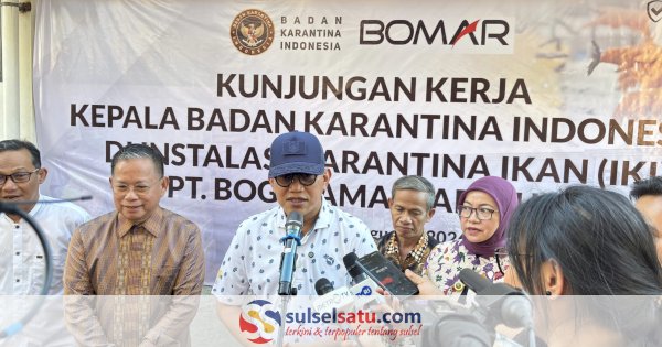 Kepala Barantin Tinjau Eksportir Udang di Makassar, 859 Ton Dikirim ke Jepang hingga Tiongkok Selama Semester I 2026